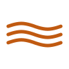 Coastal wave design icon