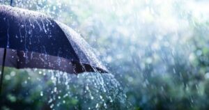 Umbrella in the rain