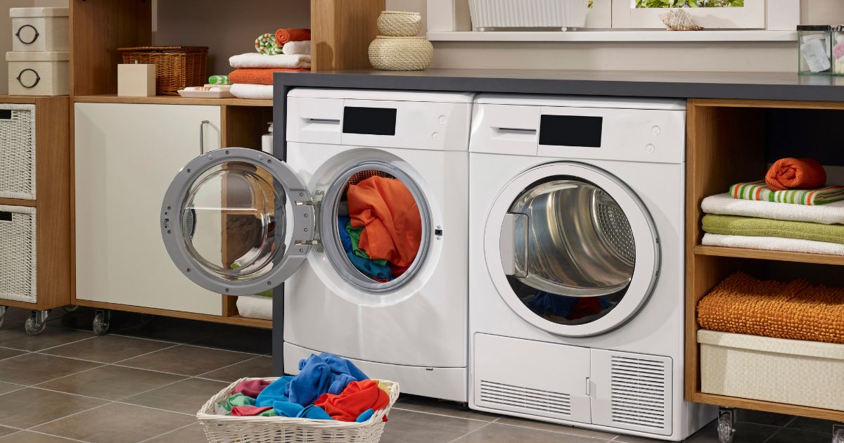 Organized laundry room