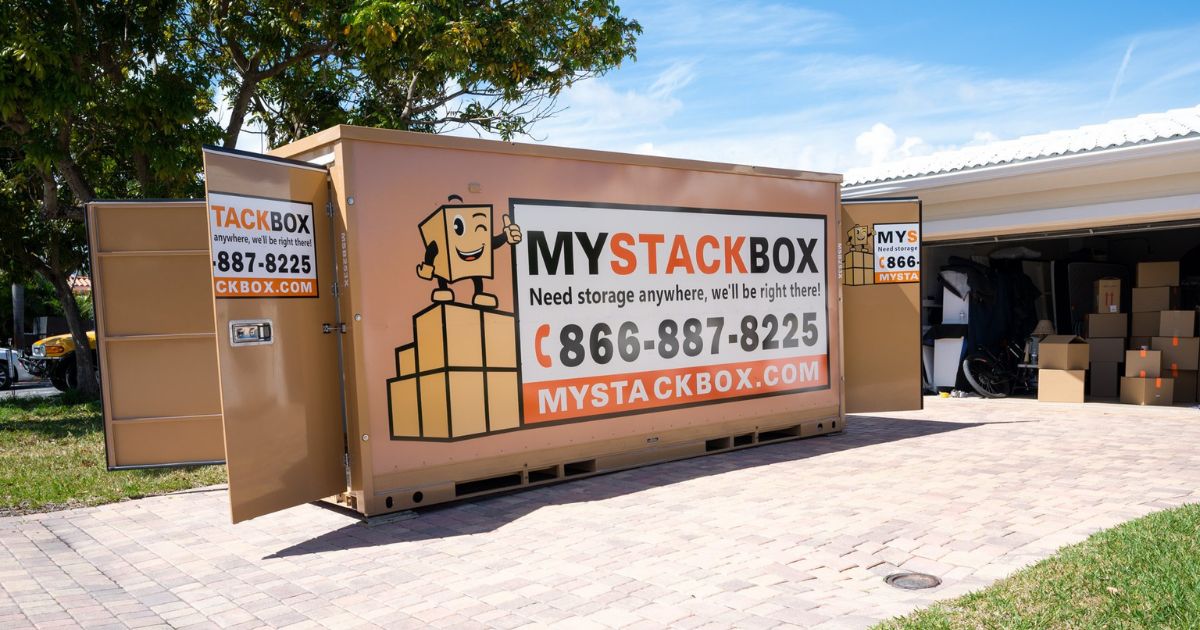 My Stack box pod on florida driveway