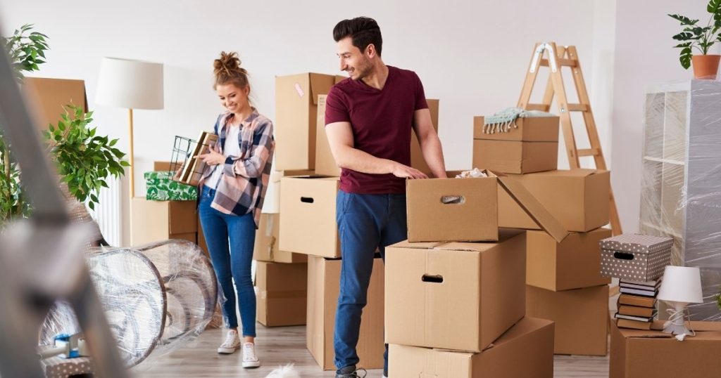 Couple moving in together